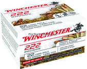 Winchester 22LR222HP Rimfire Ammo 22 LR, CPHP, 36 Grains, 1280 fps, 222 Rounds, Boxed