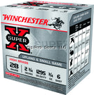 Winchester X286 Super-X Shotshell 28 GA, 2-3/4" 3/4oz High Brass #6 Shot 25Rds 1295FPS