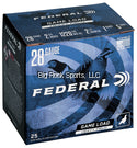 Federal H289 5 Game Shok Heavy Field Lead 28 GA 2-3/4" Max De 1oz #5, 25 Rnd per Box