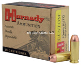Hornady 9126 Custom Pistol Ammo 10MM, XTP, 180 Gr, 1180 fps, 20 Rnd, Boxed