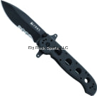 CRKT M21-14SFG Kit Carson Special Forces Drop Point Folding Knife, Black, G10 Handle, 3.99" Blade w/Veff Combo Edge